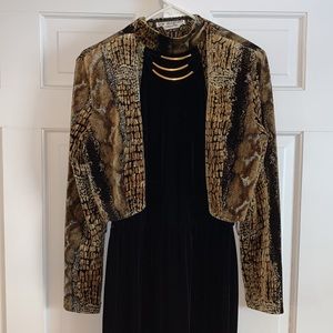 Lew Magram Collection Velvet Jumpsuit and Coat